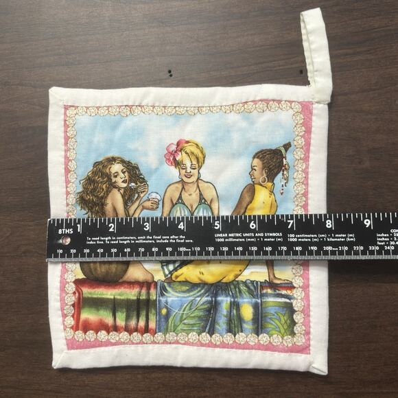 Fruit Ladies Mary Stewart Cheeky Fruit Bums Handmade Pot Holders Hanging Kitchen - Picture 13 of 13